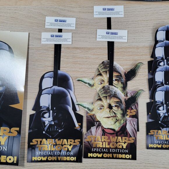 Vtg 90s Star Wars Trilogy Special Edition Movie Promo Video Store Topper Display - Picture 7 of 15